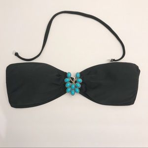 Bandeau swim bikini top